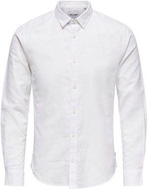 ONLY & SONS Langarmhemd ONSCAIDEN LS SOLID LINEN SHIRT NOOS
