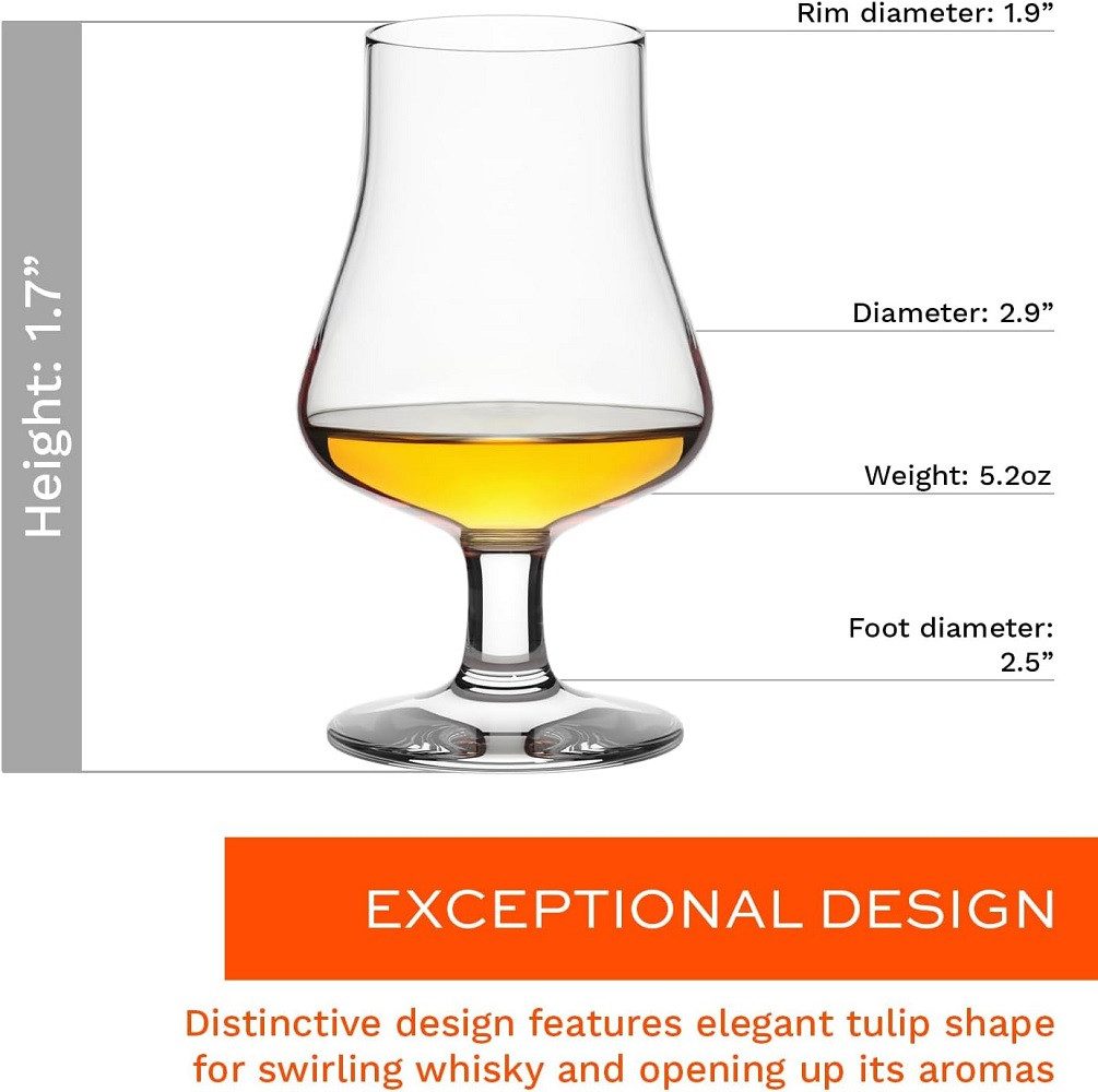 Stölzle Schnapsglas Stölzle Lausitz Spirits Nosing Glass 194ml 6er Set, Glas