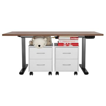 Ergo Office Schreibtisch ER-422, Sitz-Steh-Schreibtisch max. Höhe 128 cm Bürotisch ohne Tischplatte
