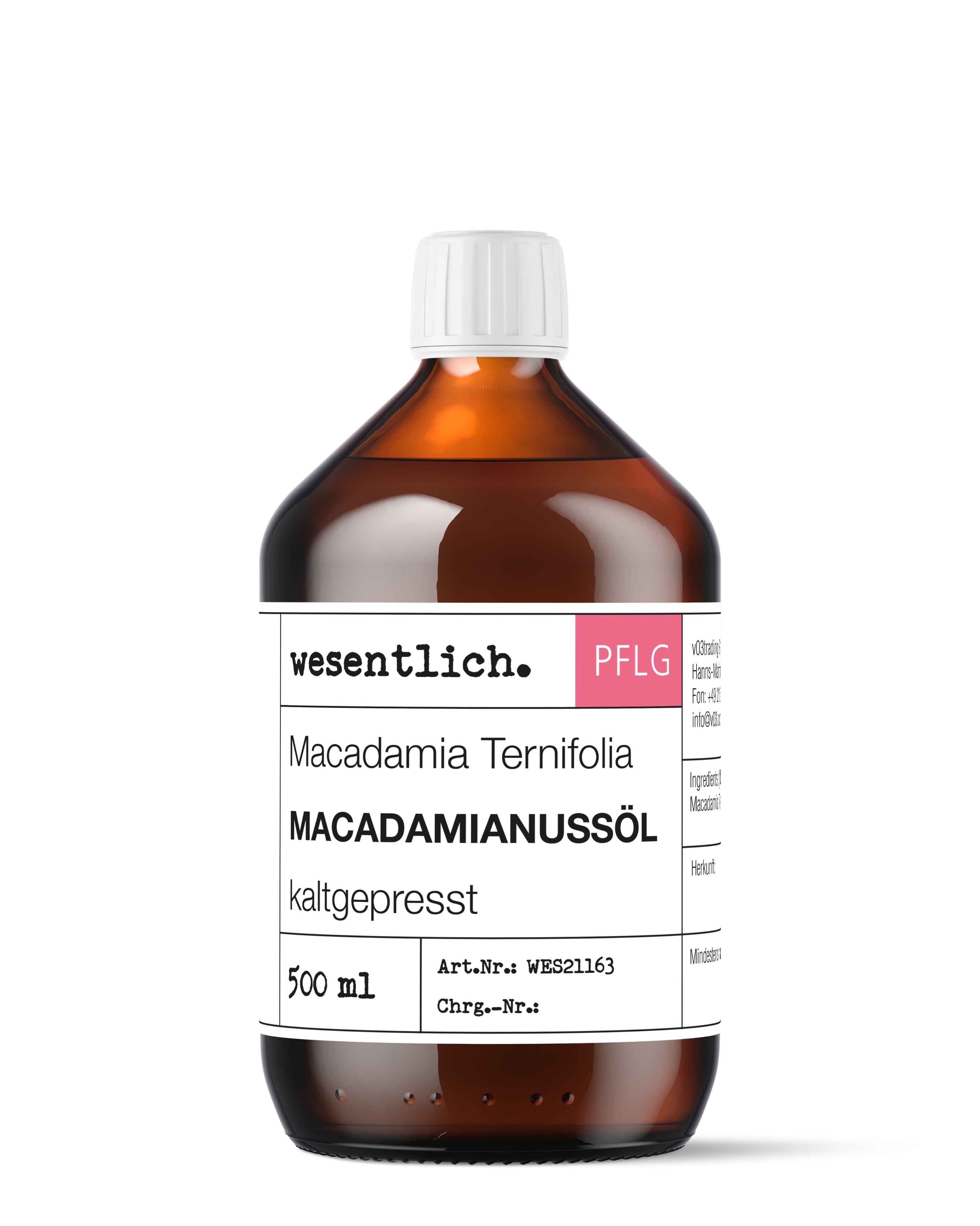 wesentlich. Körperöl Macadamianussöl 500ml