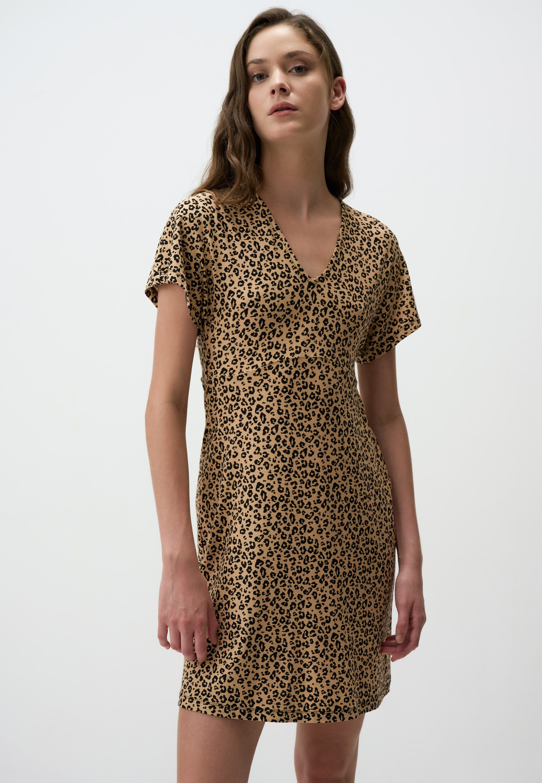 Jimmy Key V-Ausschnitt-Pullover Leopard Charme V-Ausschnitt günstig online kaufen