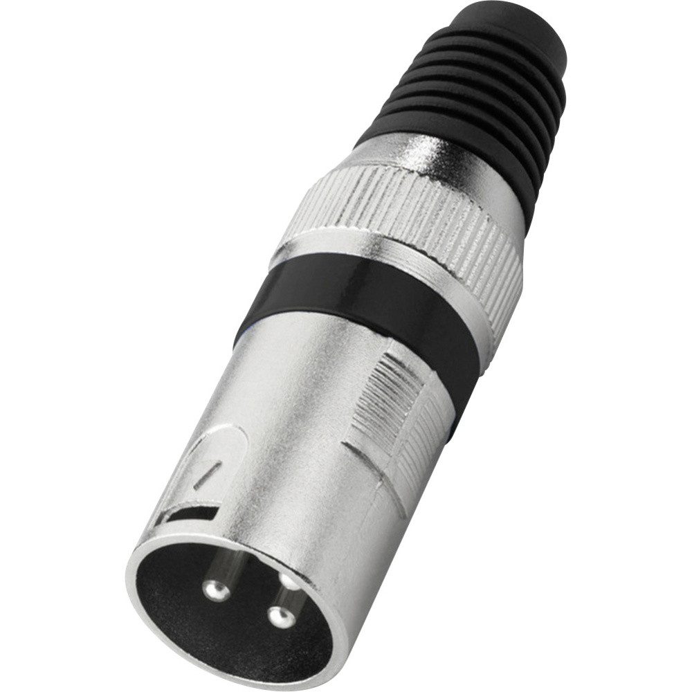 Monacor Monacor XLR-207P/SW XLR-Stecker Audio- & Video-Kabel