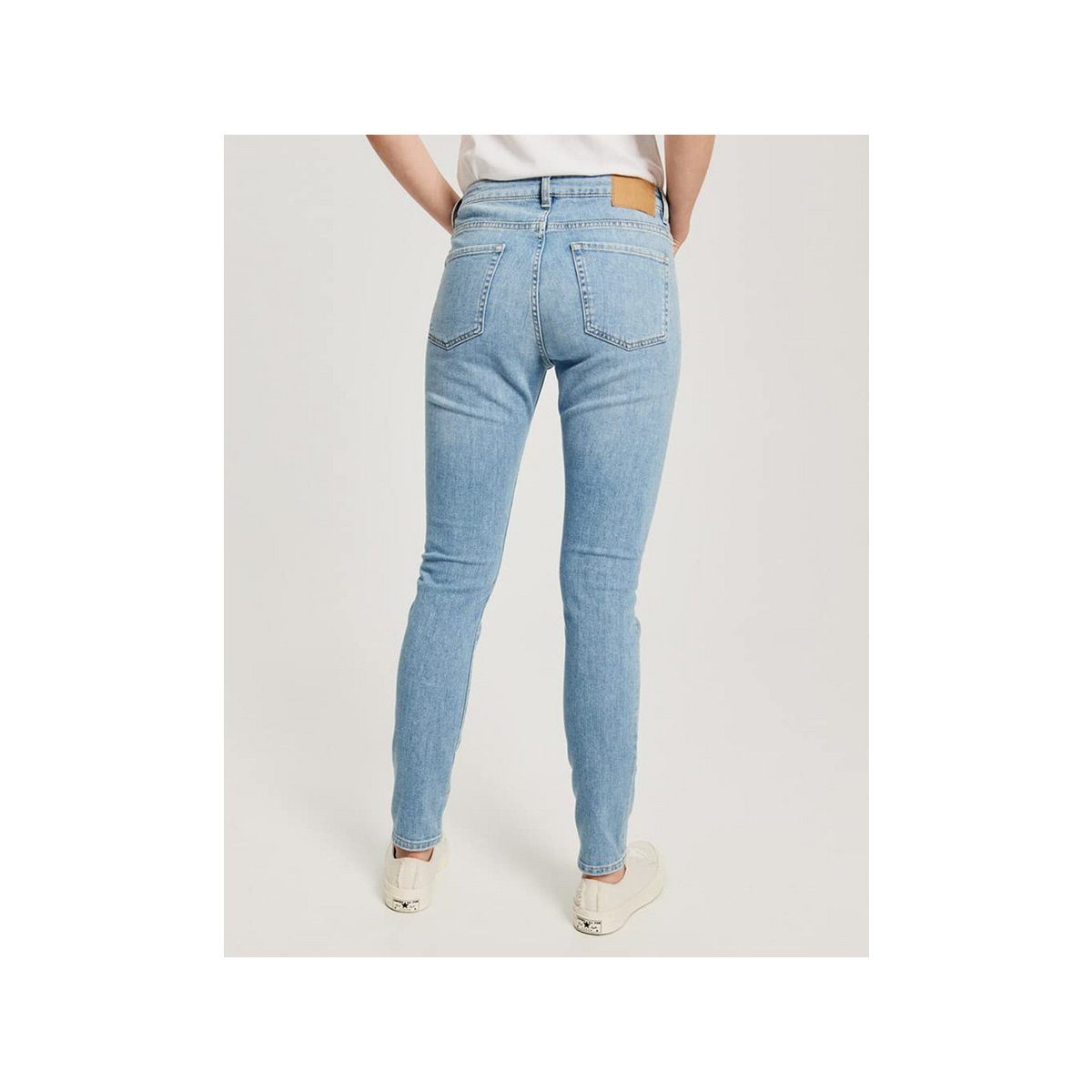 OPUS (1-tlg) regular Slim-fit-Jeans hell-blau