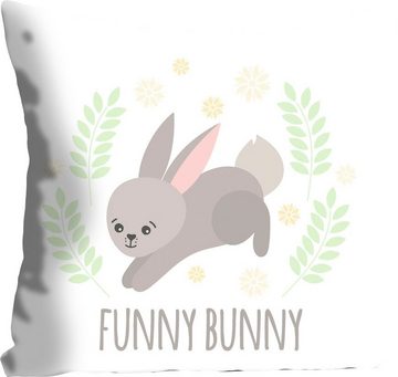 queence Dekokissen Darcy, mit einem funny bunny, Kissenhülle ohne Füllung, 1 Stück