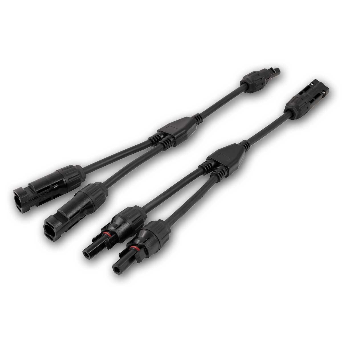 McShine Y-Stecker Adapterkabel für Solarkabel IP67 2er Set Solarkabel