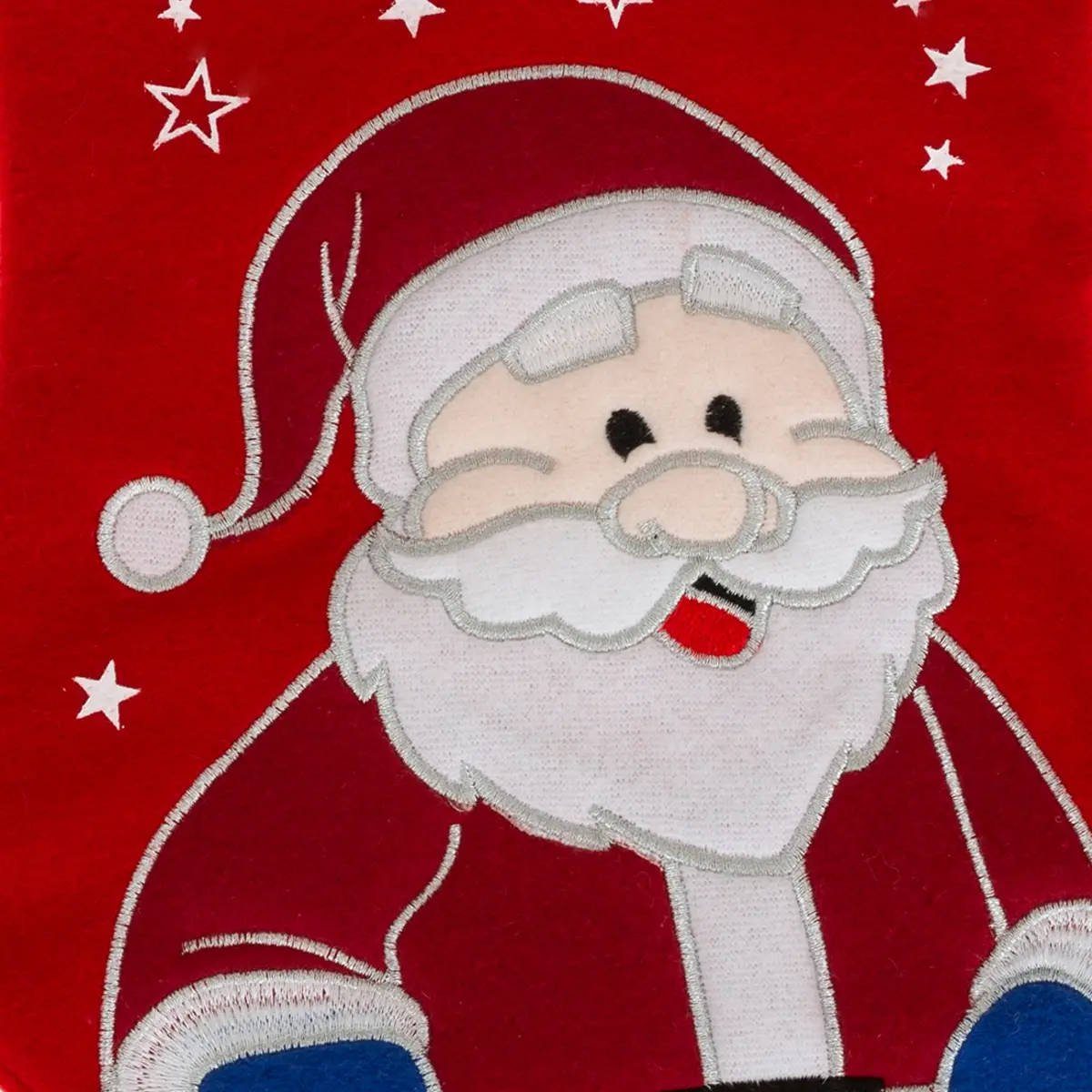Atmosphera Créateur d'intérieur Nikolausstiefel Weihnachtsstrumpf für Geschenke, Weihnachtsmann, Weihnachtssocke