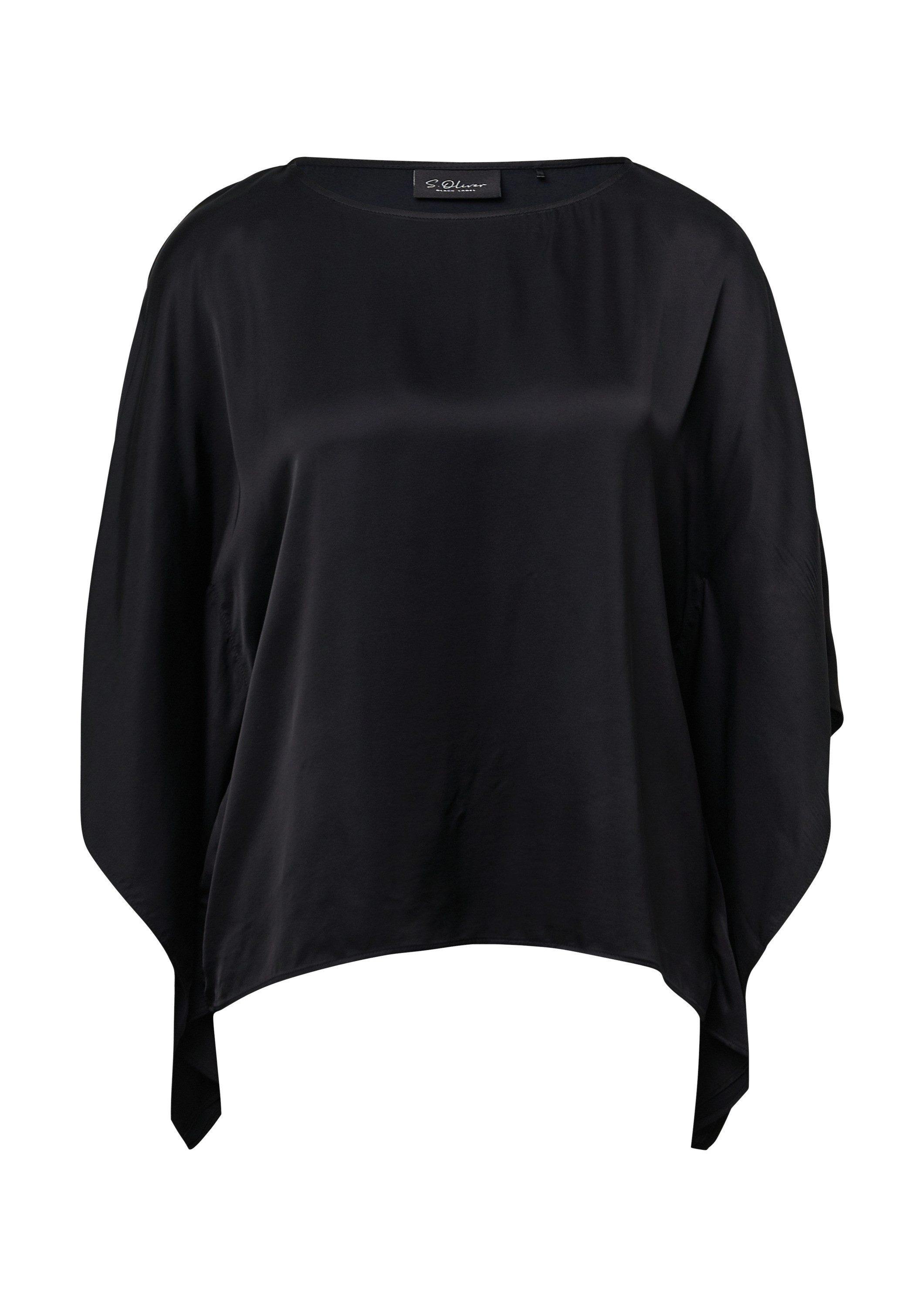 s.Oliver Poncho Bluse Fließende Poncho-Bluse aus Satin günstig online kaufen