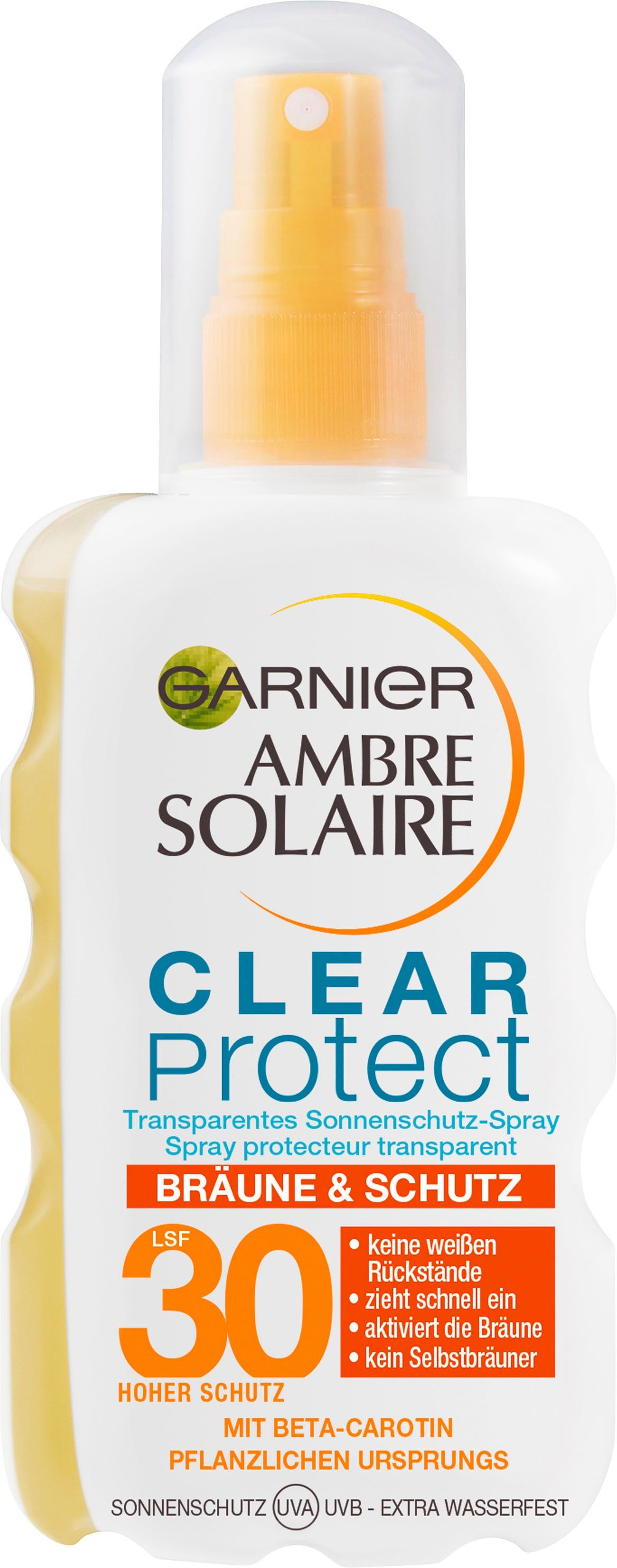 GARNIER Sonnenschutzspray »Clear Protect Bräune & Schutz«, transparentes  Sonnenschutz-Spray LSF 30 online kaufen | OTTO