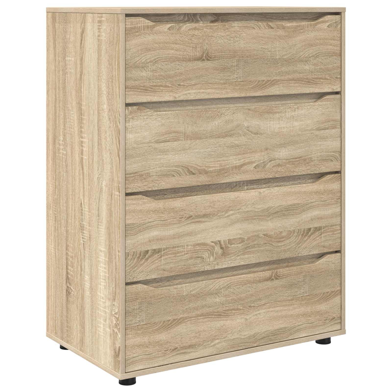 vidaXL Schranksystem Stauraumschränke 80 x 48 x 105 cm Holzwerkstoff Sonoma-Eiche (1-St)