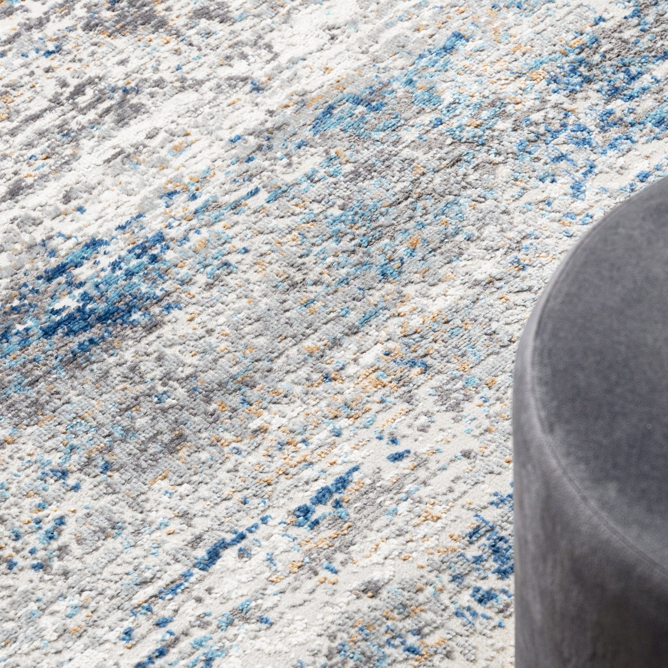 Mazovia Läufer Läufer FlurLäufer Modern für Vorzimmer Schlafzimmer - Abstrakt Muster, 60 x 100 cm, Kurzflor, Meterware