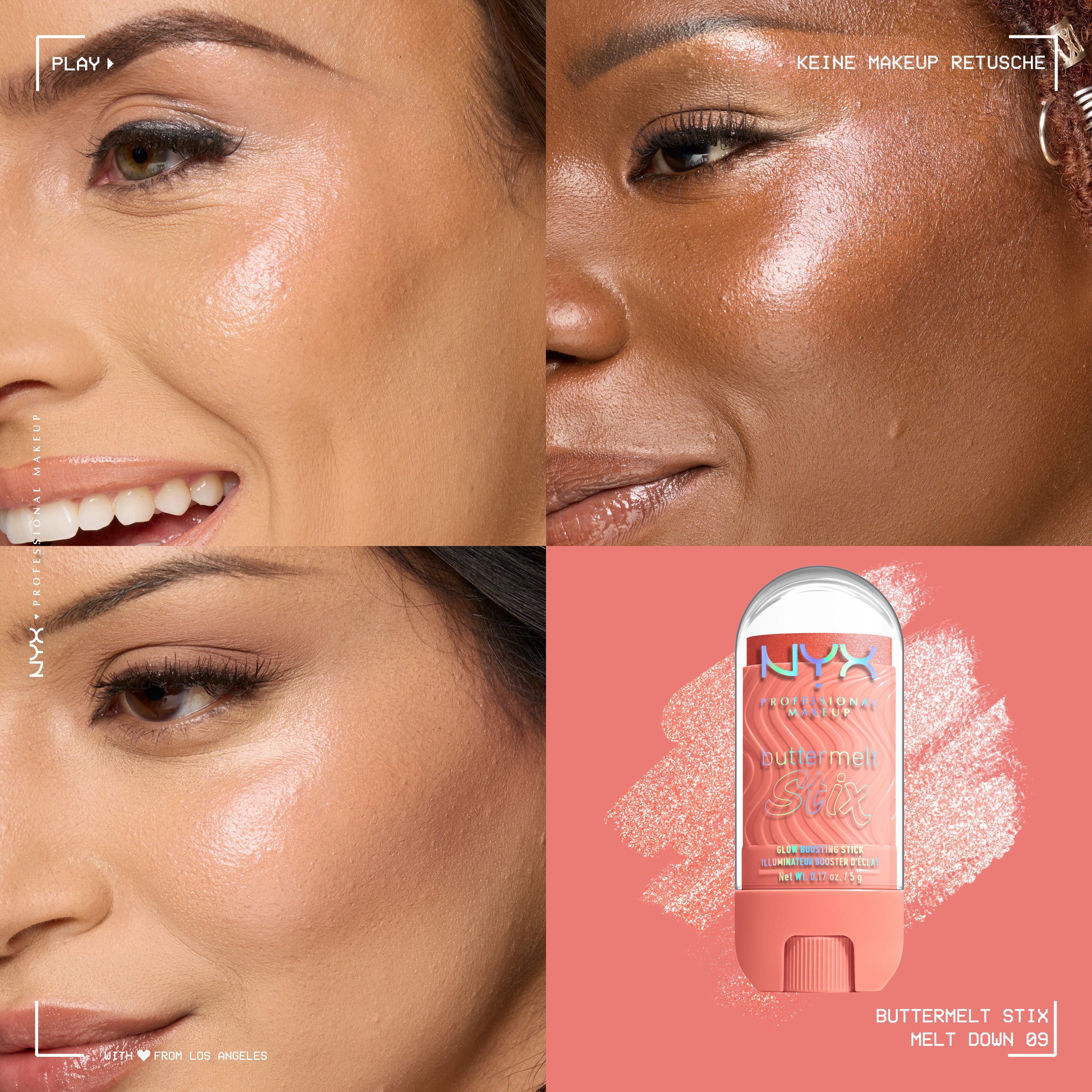 NYX PROFESSIONAL MAKEUP Highlighter BUTTERMELT STIX GLOW BOOSTING HIGHLIGHTER STICK, mit Cupuaçu- und Kokosnussbutter, für einen ultimativen Glow – Bild 3 von 5