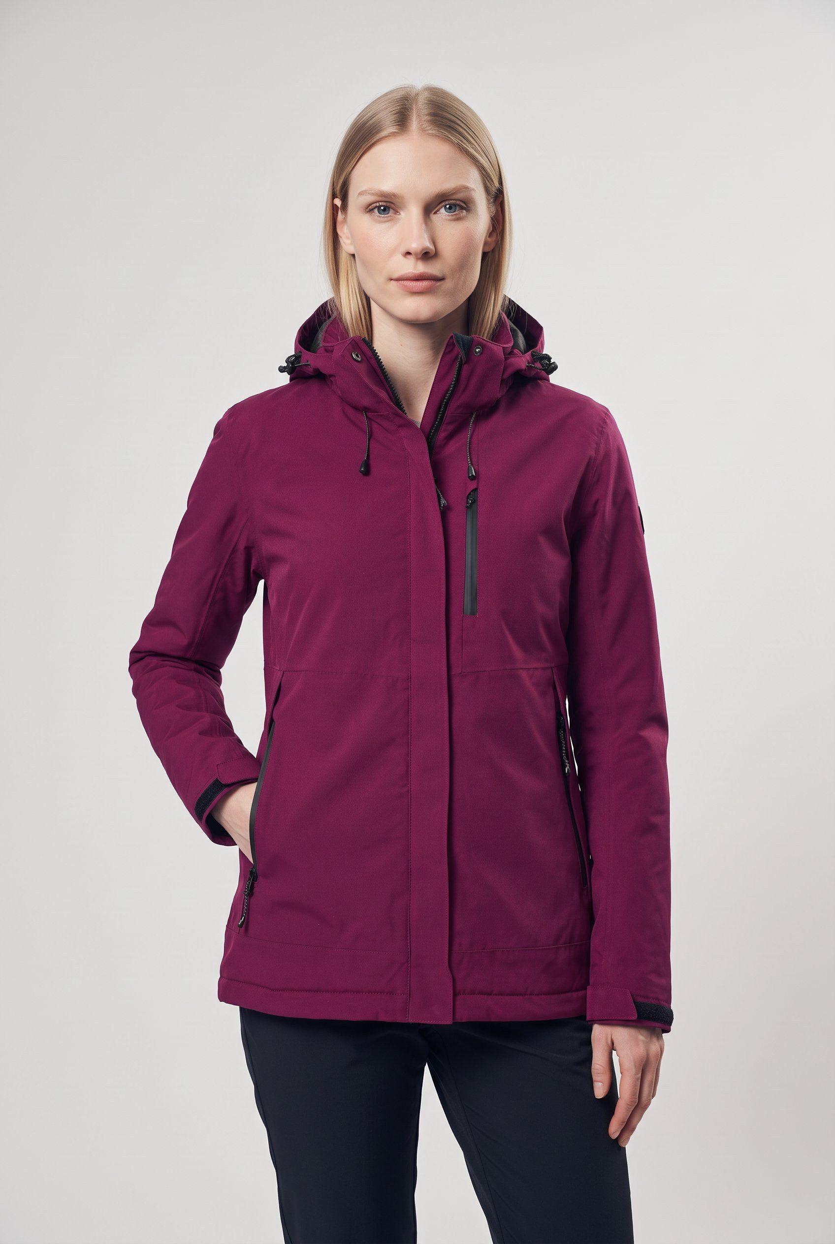 Killtec Funktionsjacke KOW 219 WMN JCKT mit abzippbarer, regulierbarer Kapuze, winddicht, atmungsaktiv