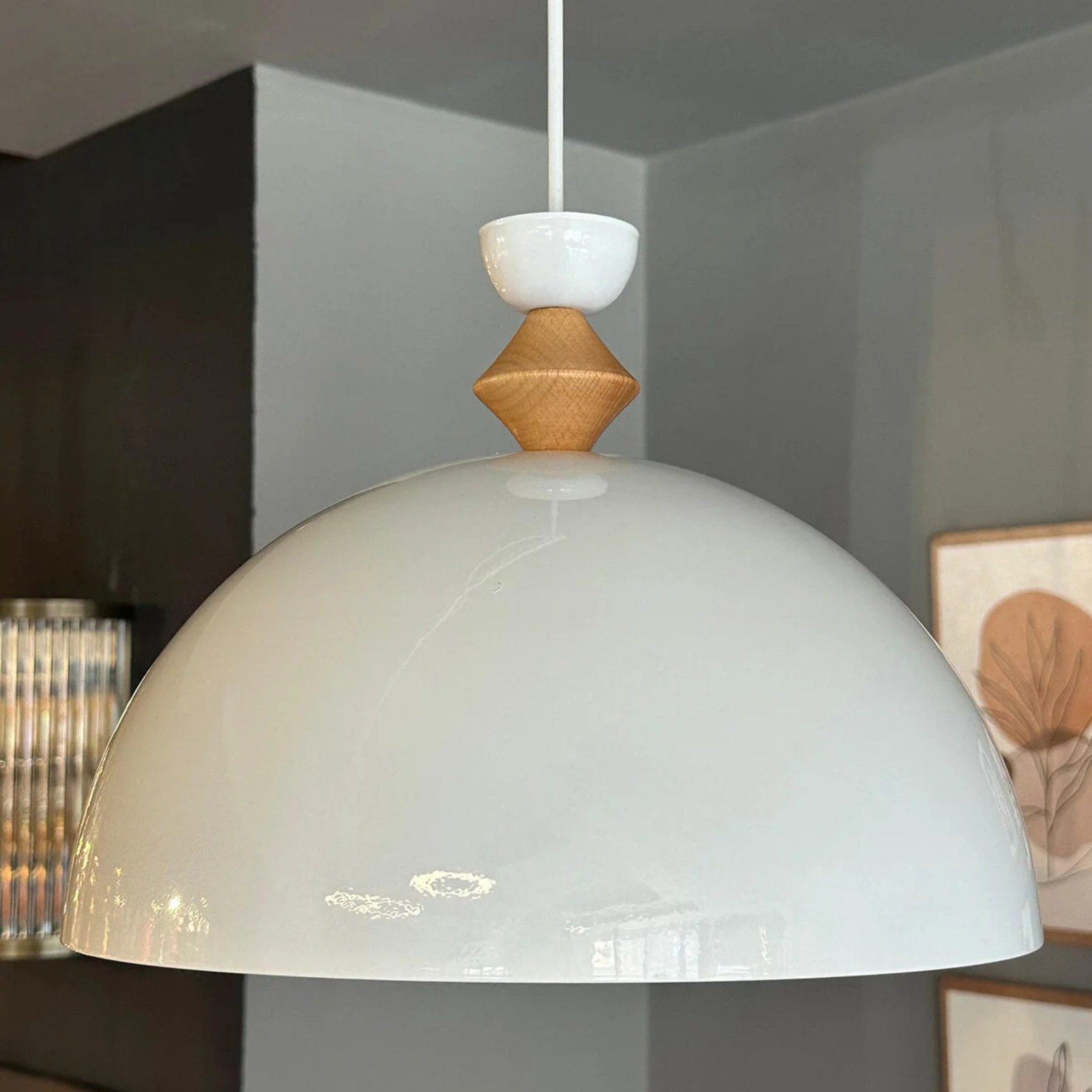 Bamyum Pendelleuchte Pendelleuchte Yimpi Hängelampe Industrial Ø30 cm, E27, Moderne Lampe, ohne Leuchtmittel, E27, Dimmbar, Einstellbare Kabellänge – Bild 2 von 5