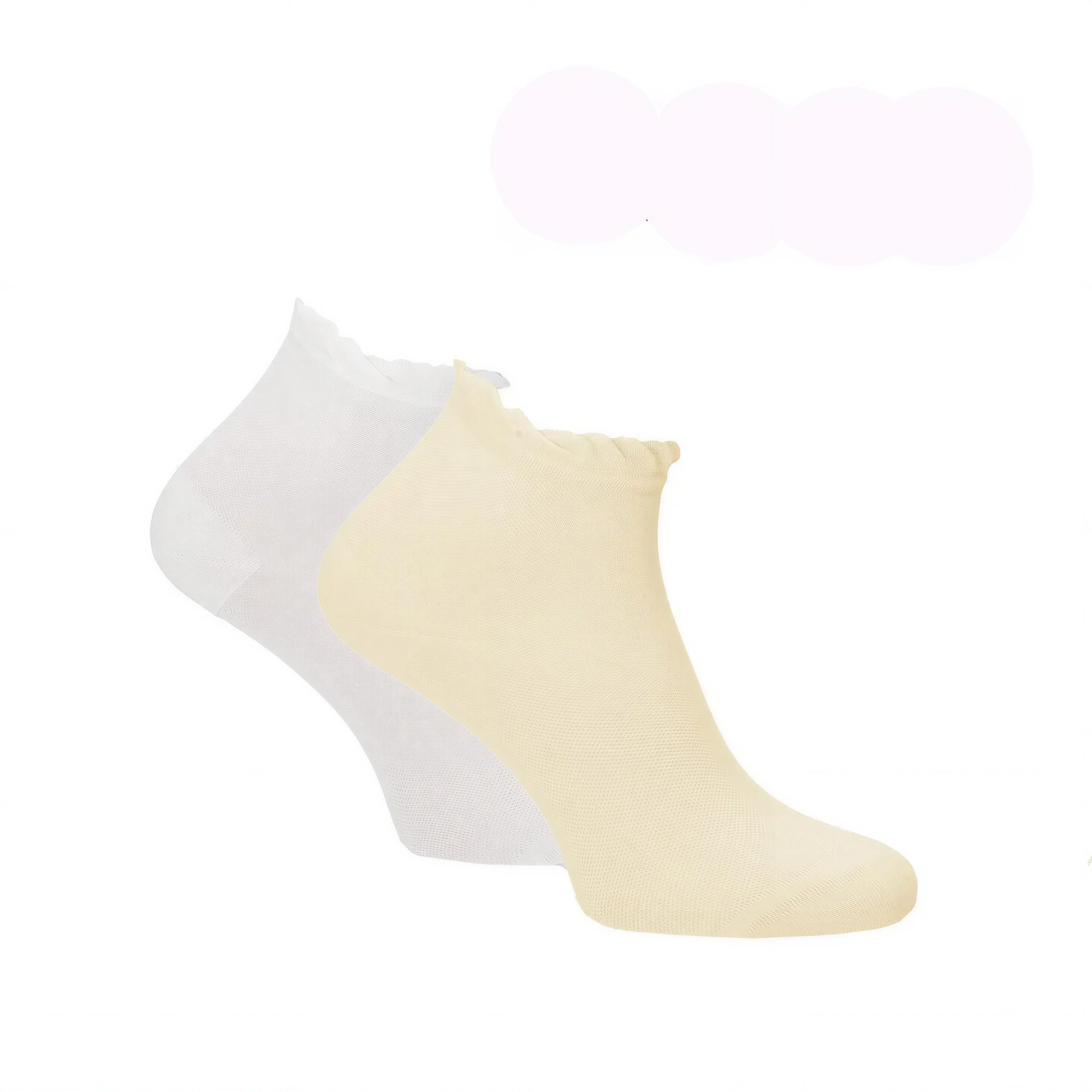 Tamaris Kurzsocken Damen Quarter Dots (Set, 2-Paar, 2er-Pack) aus hautfreundlicher Baumwolle