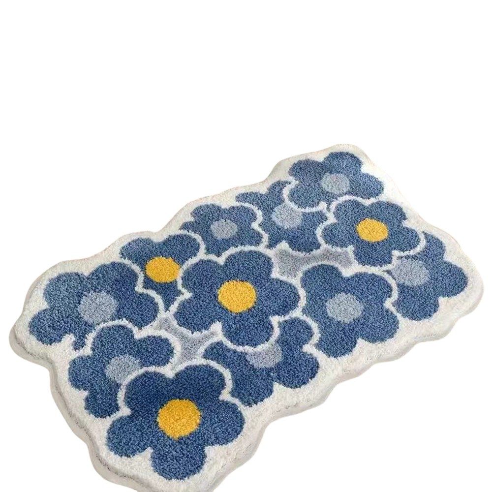 Coonoor Badematte Fußmatte Badezimmer Blumenbadteppich Türmatte günstig online kaufen