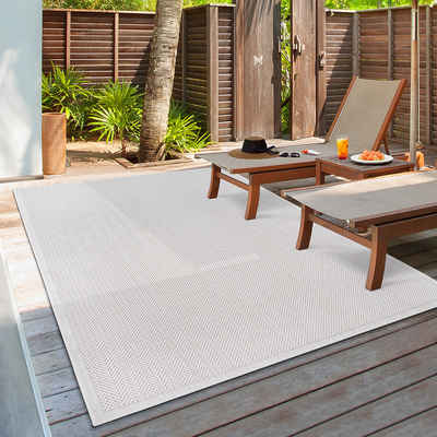 Outdoorteppich Lagos robuster Outdoor Teppich, modern, Wetterfest & UV-beständig, the carpet, Rechteck