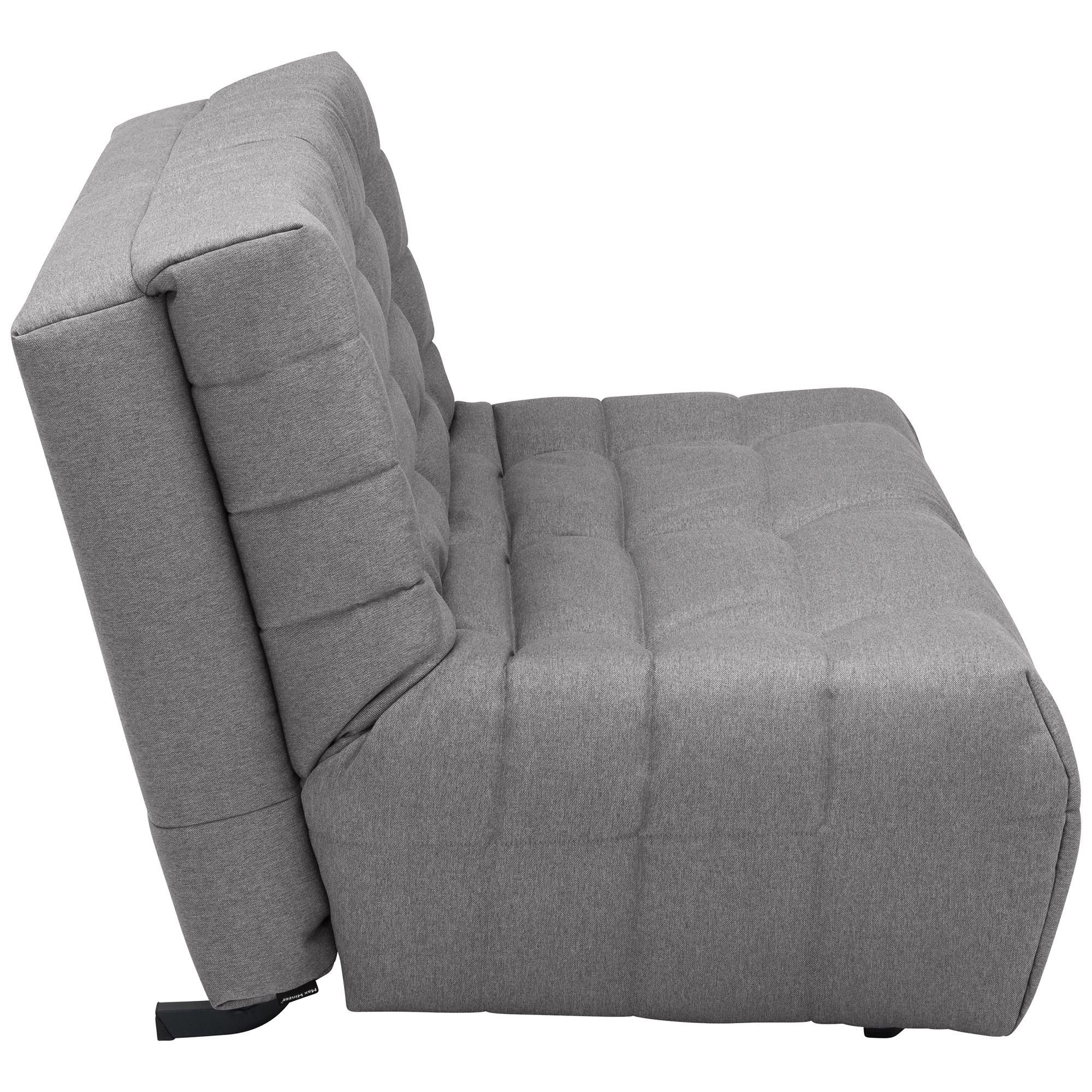 Faltsofa Teile, aufm inkl. Sparpreis 58 Kalika Sitz Metall Flachgewebe Versand 1 Schlafsofa Kessel verarbeitet,bequemer Bezug schwarz, Kostenlosem hochwertig