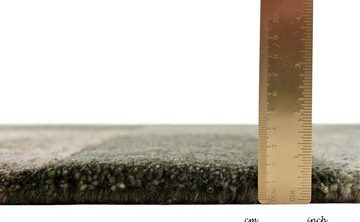 Wollteppich Dalas - 7709, THEKO, rechteckig, Höhe: 18 mm, reine Wolle, handgeknüpft, Patchwork Design