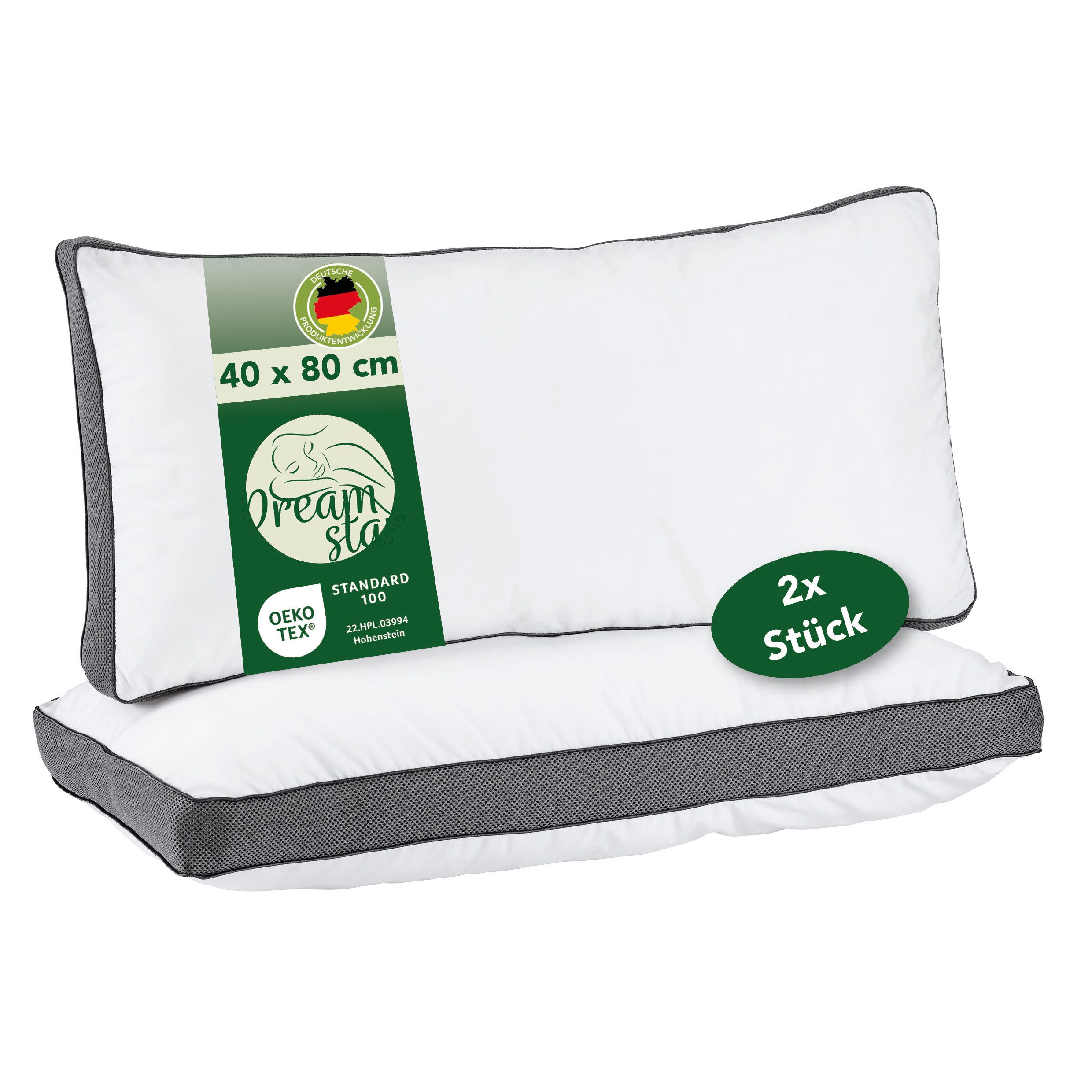 Dreamstar Kopfkissen Wohlfühlkissen, einzeln oder als 2er-Set, stützend und günstig online kaufen