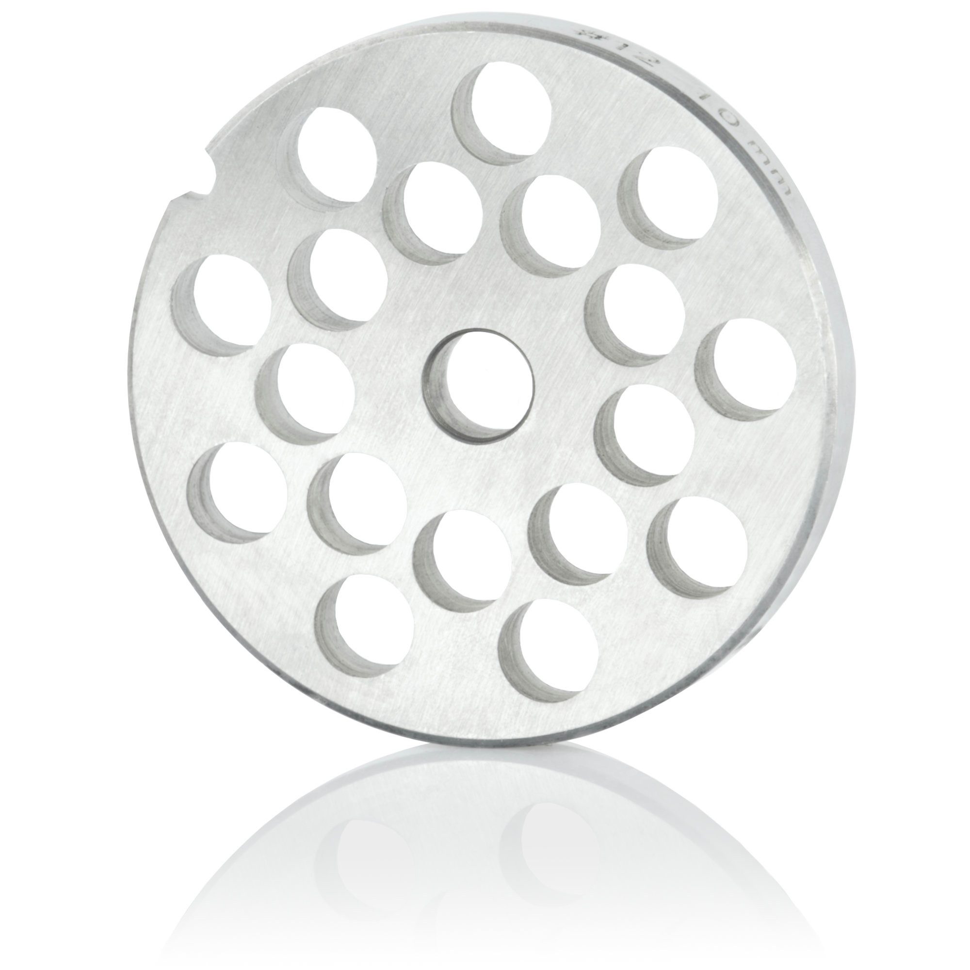 Mahlzeit Fleischwolfaufsatz Edelstahl Lochscheibe ø 10 mm für Profi Fleischwolf elektrisch, Zubehör für alle Мясорубкаn mit dem Durchmesser von 6 cm, robust