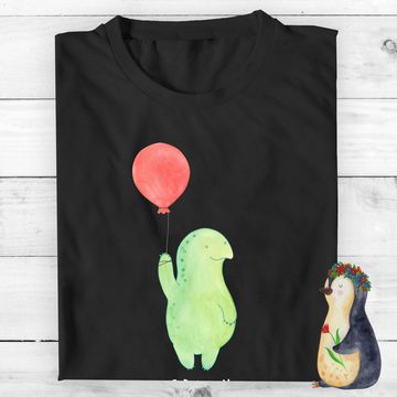 Mr. & Mrs. Panda T-Shirt Schildkröte Luftballon - Schwarz - Geschenk, Motivationsspruch, Schla (1-tlg)