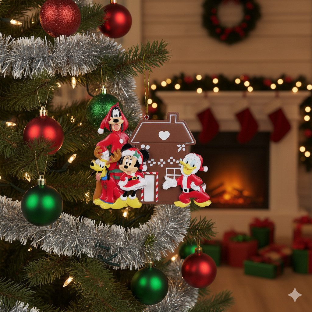 Disney Weihnachtsbaumkugel Disney Christbaumfigur 2D Haus Friends 10cm Christbaumkugel Minni
