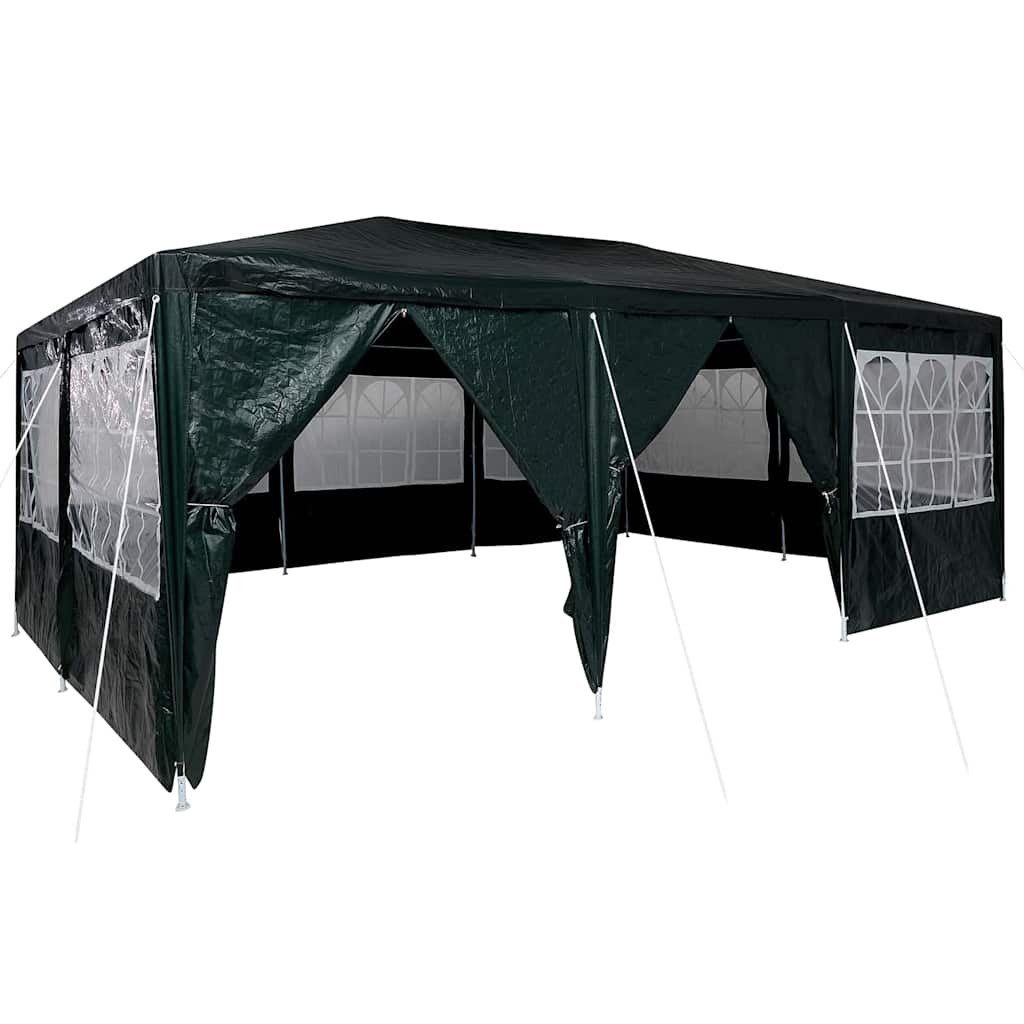 vidaXL Partyzelt Party-Zelt Grün 600 x 400 x 266 cm Polyethylen