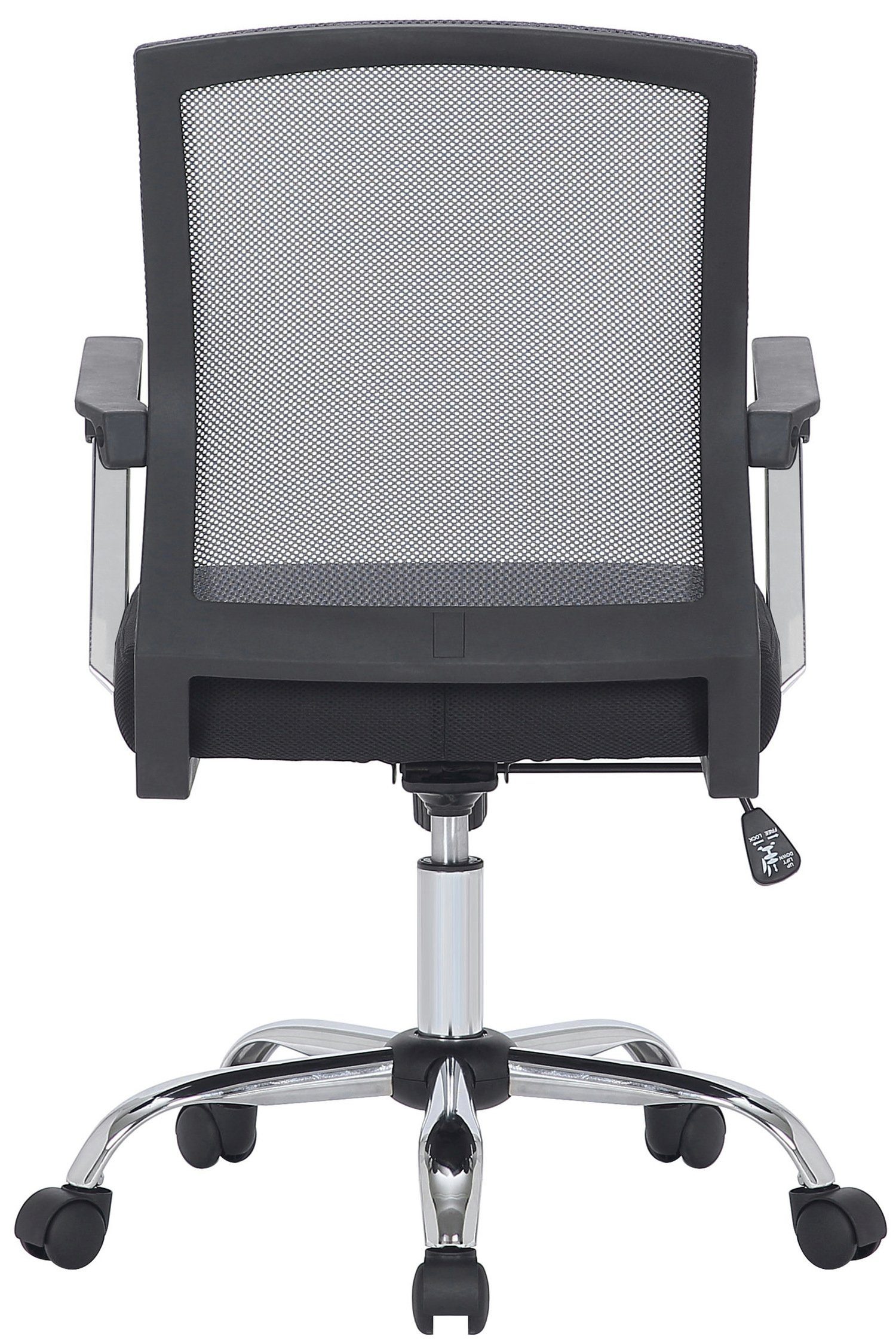 und Drehstuhl, schwarz/grau Chefsessel, TPFLiving Mabel - bequemer Bürostuhl XXL), Netzbezug (Schreibtischstuhl, chrom mit Gestell: Rückenlehne Metall 360° drehbar Sitz: Bürostuhl höhenverstellbar -