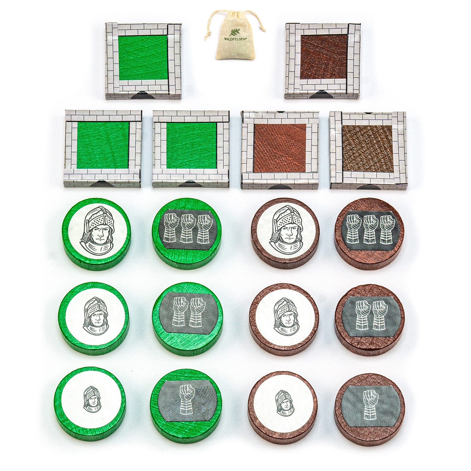 Waldfelsen Spiel – 5-6 Spieler Erweiterung passend für Die Siedler von Catan Holz, Spielmaterial, Verschiedene Sets