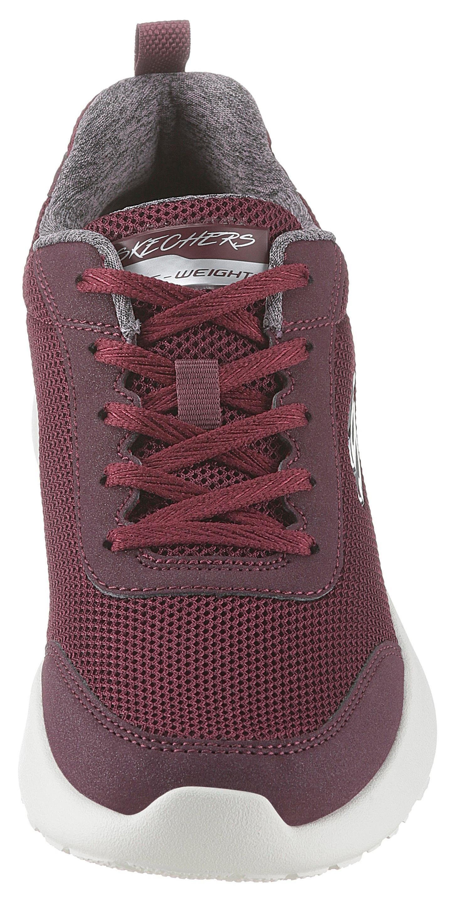 Skech-Air dunkelrot an - mit der Metallic-Element Fast Brake Skechers Sneaker Dynamight Ferse