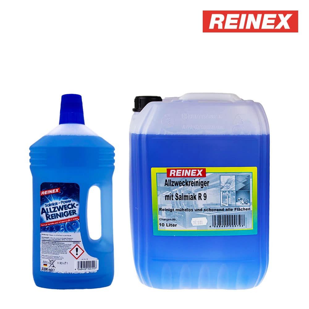 Reinex Allzweckreiniger R9 mit Salmiak biologisch abbaubar - 1000ml/10000ml Allzweckreiniger