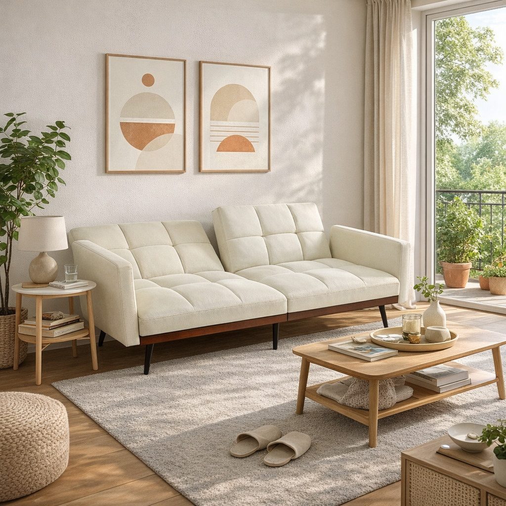 GLP Schlafsofa 160 cm Kleines Sofa, Set, mit Schlaffunktion, 5-fach verstellbare Rückenlehne, platzsparend