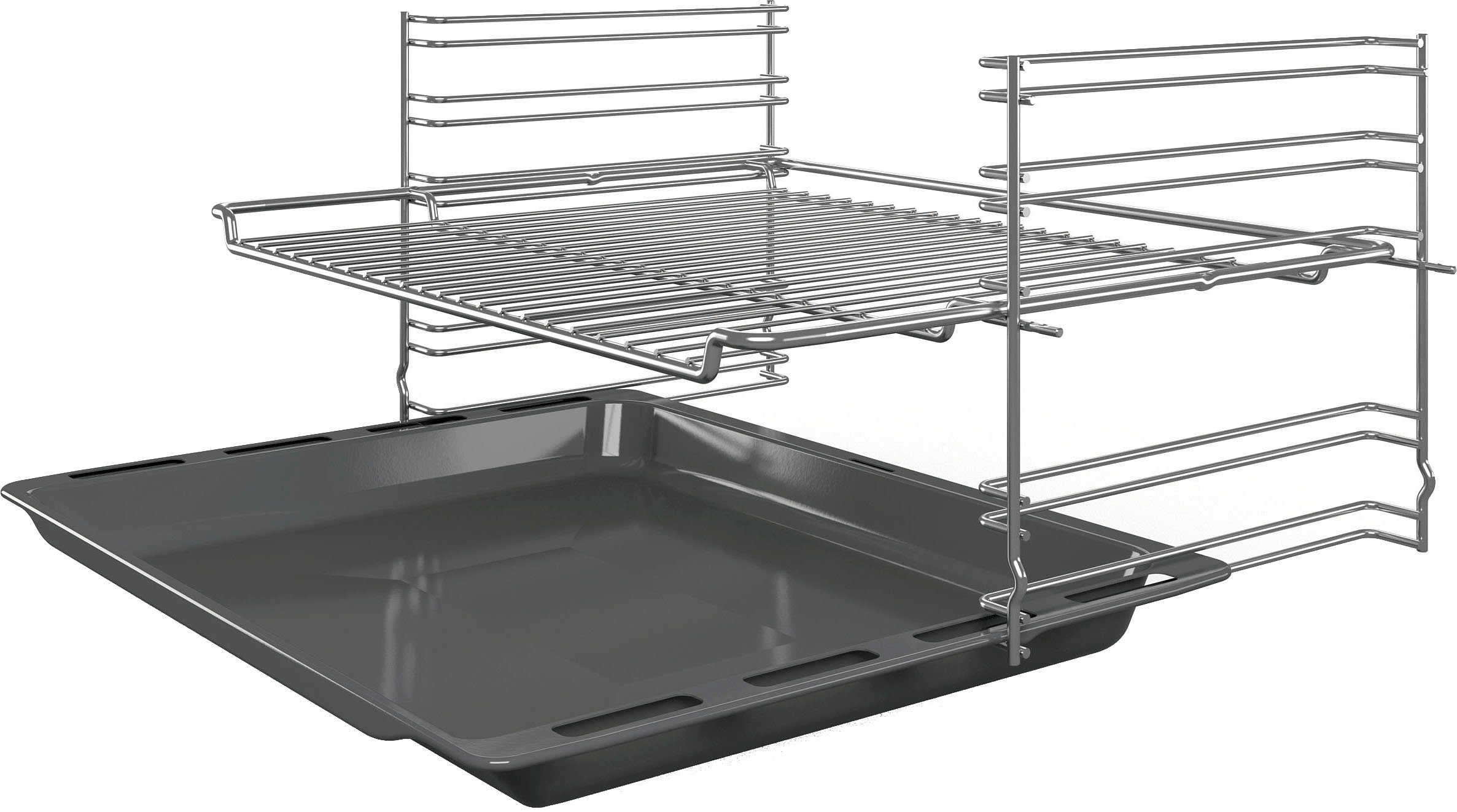 Image of BOSCH Backofen-Set HBD231VR60, mit Teleskopauszug nachrüstbar, ecoClean Direct