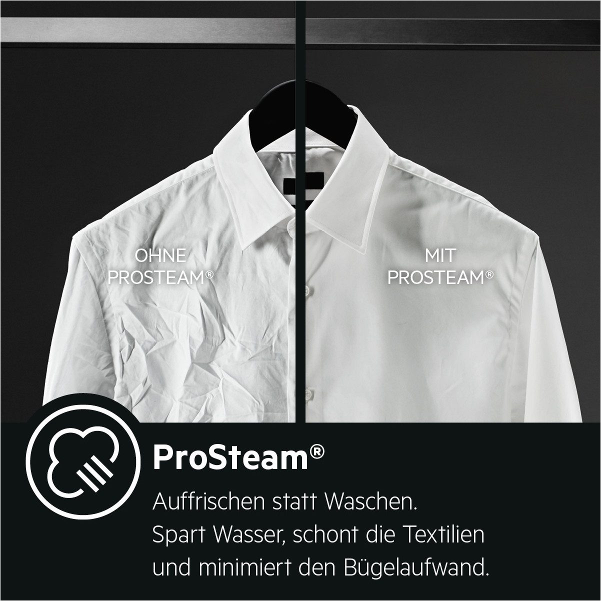 AEG Waschtrockner 7000 ProSteam® L7WBA60680, 8 kg, 5 kg, 1600 U/min, ProSteam® - Auffrischen mit Dampf, reduziert Falten in 25 Min. – Bild 5 von 5
