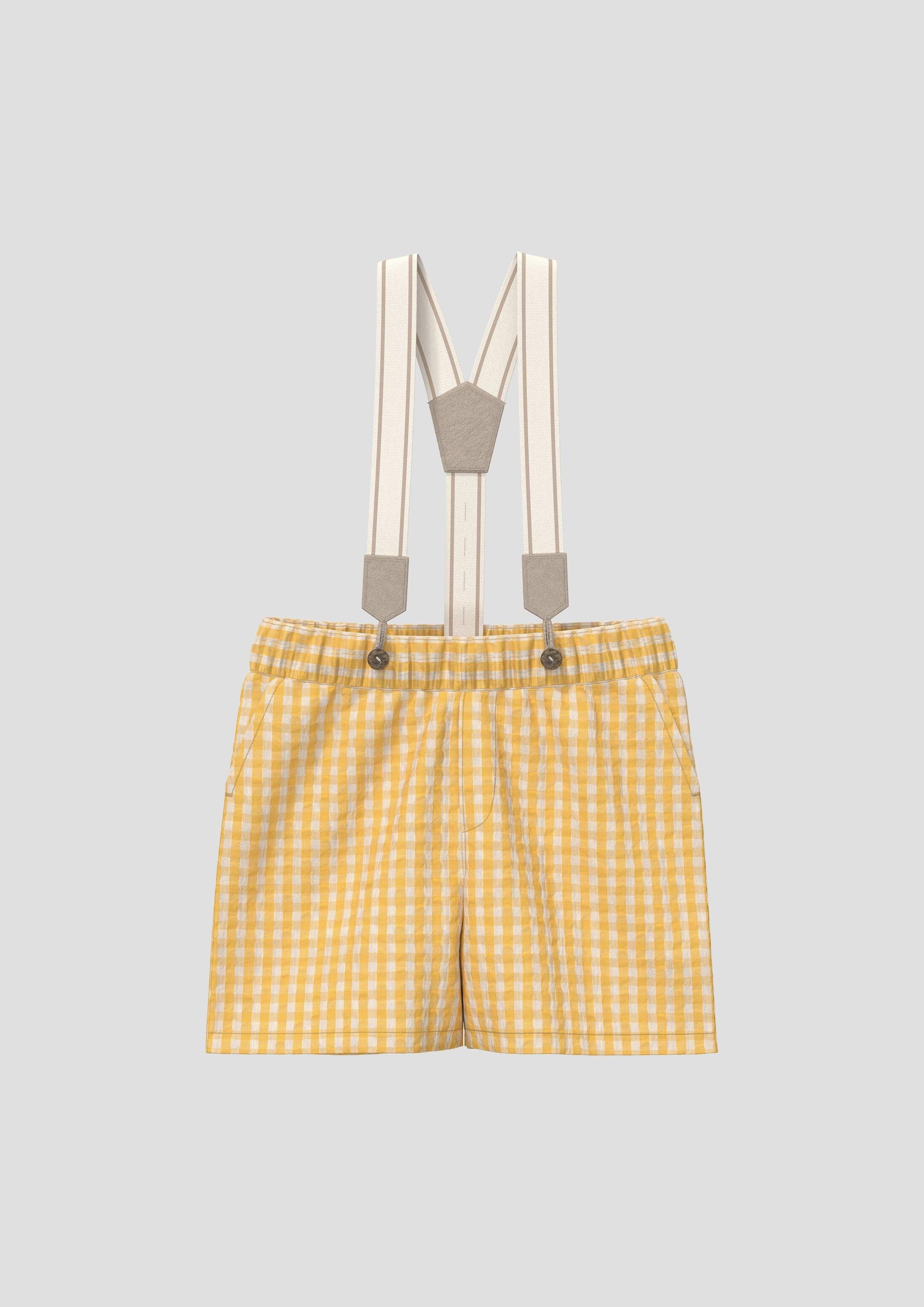 s.Oliver Shorts Hose Shorts aus Baumwolle mit abnehmbaren Hosenträgern
