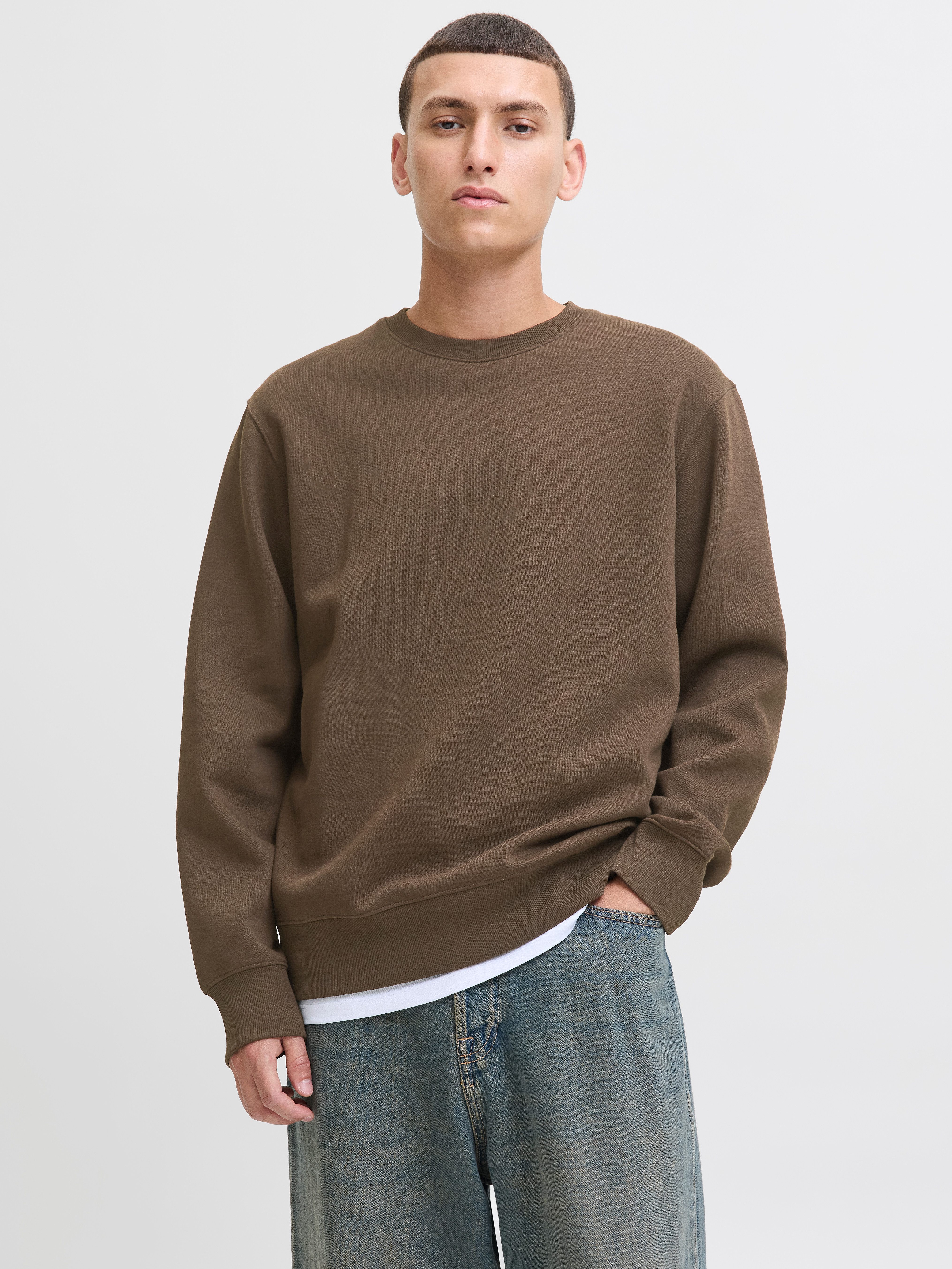 Jack & Jones Sweatshirt JJESTAR BASIC SWEAT CREW NECK NOOS mit Rundhalsauss günstig online kaufen