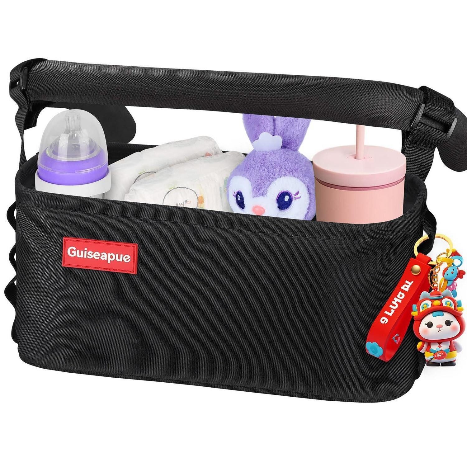 LuxusKollektion Becherhalter Kinderwagenorganizer Getränkehalter Becherhalter Schwarz-basisversion