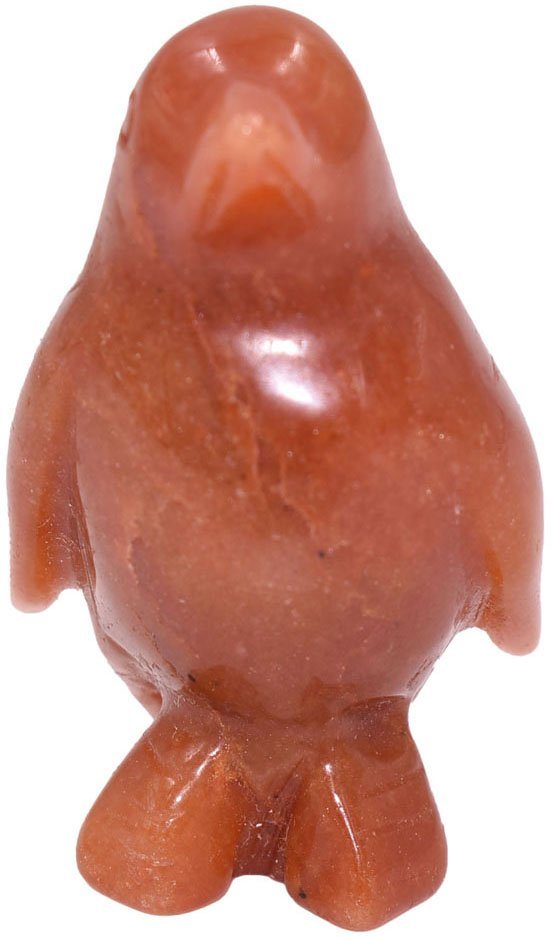 Firetti Tierfigur Schmuck Geschenk Dekofigur Farbstein Edelstein Pinguin  Karneol (1 St), Perfekt zu jedem Anlass - Geburtstag, Weihnachten!