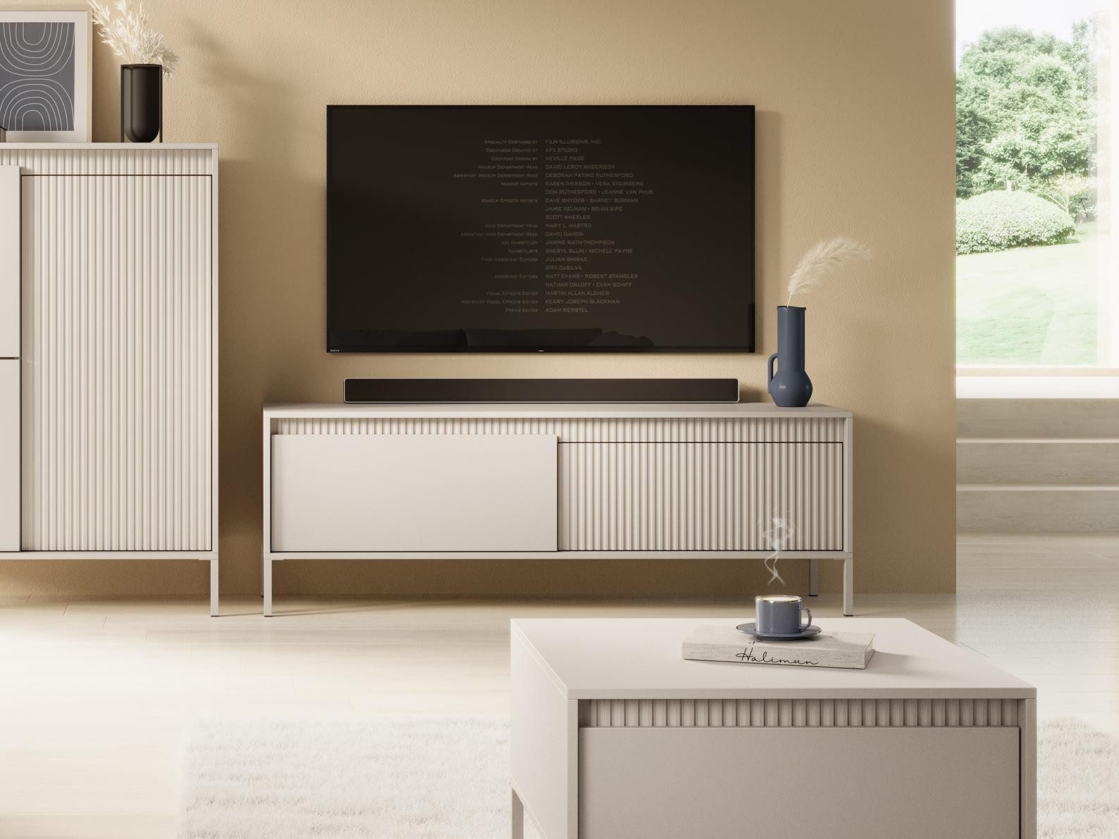 Compleo TV-Schrank mit zwei Klappen, Fronten günstig online kaufen
