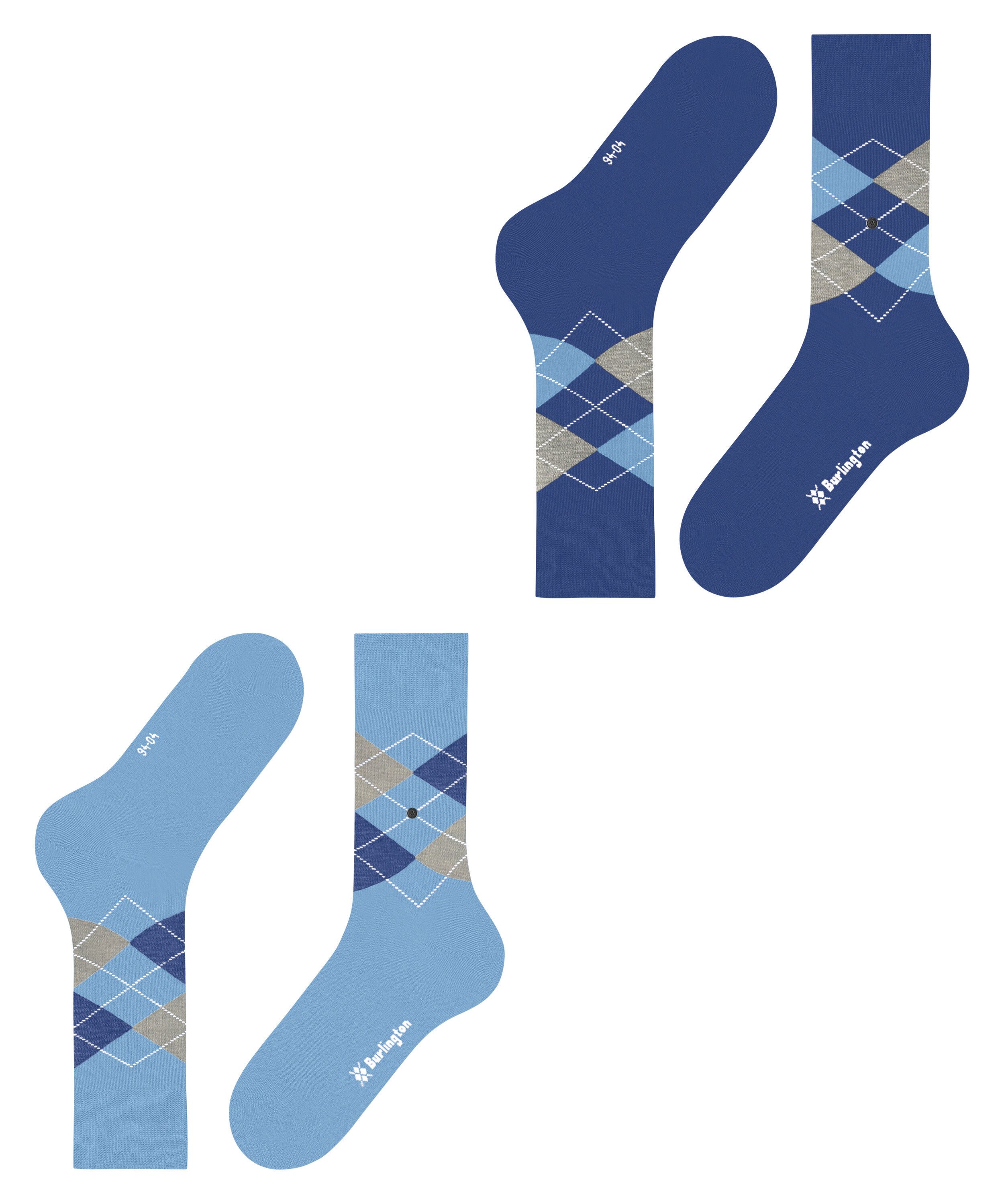 Burlington Socken Burlington Everyday Argyle Herren (2-Paar) – Bild 5 von 5