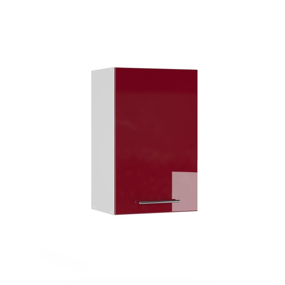 Vicco Hängeschrank Küchenhängeschrank 45 cm Fame-Line Weiß Bordeaux Hochglanz Weiß Rot