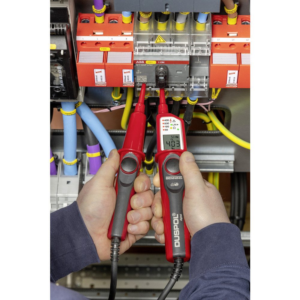 Benning Spannungsprüfer Benning DUSPOL digital Zweipoliger Spannungsprüfer CAT III 1000 V, CA, (DUSPOL digital)