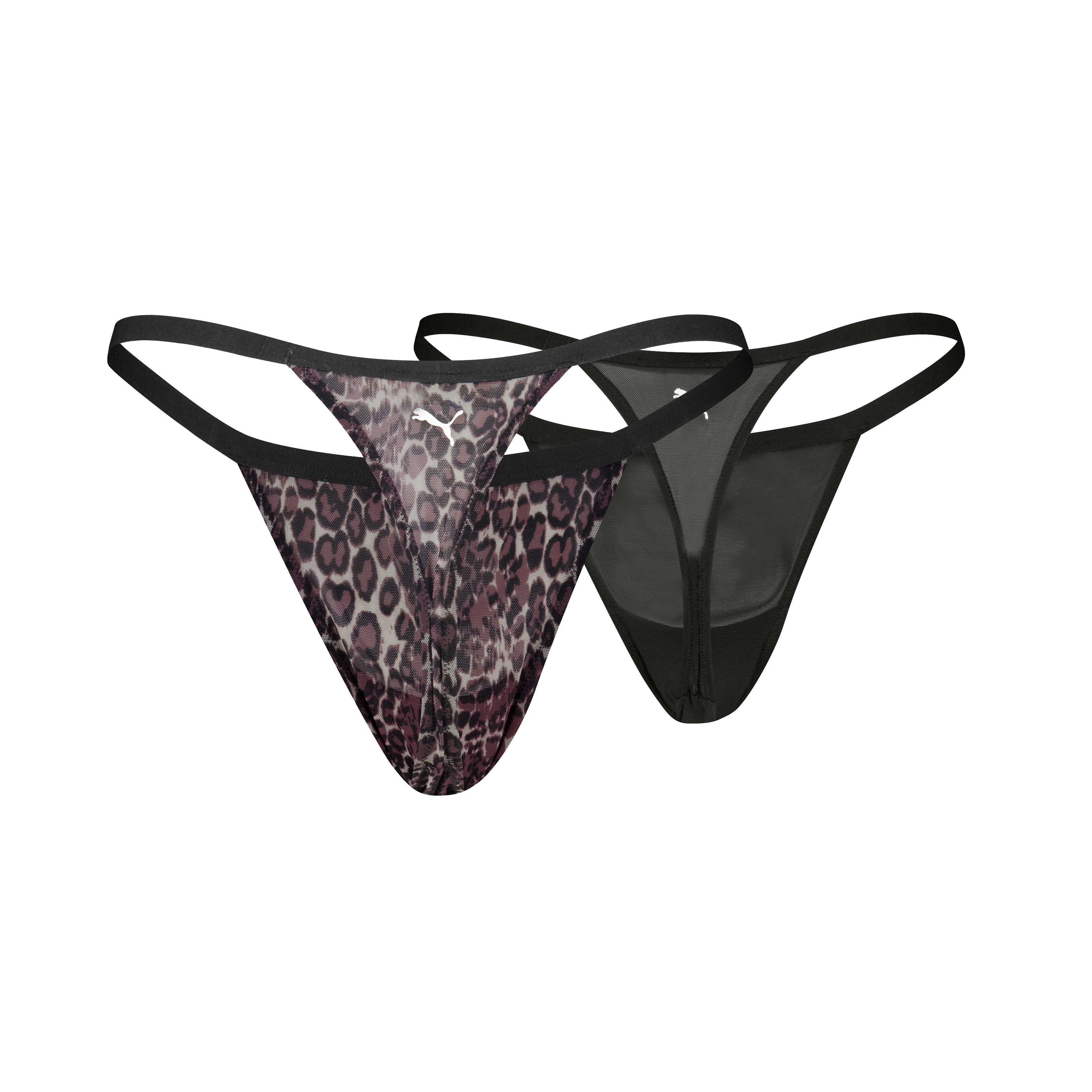 PUMA String PUMA WOMEN ANIMAL MESH TANGA STRINGS (2er Pack)
