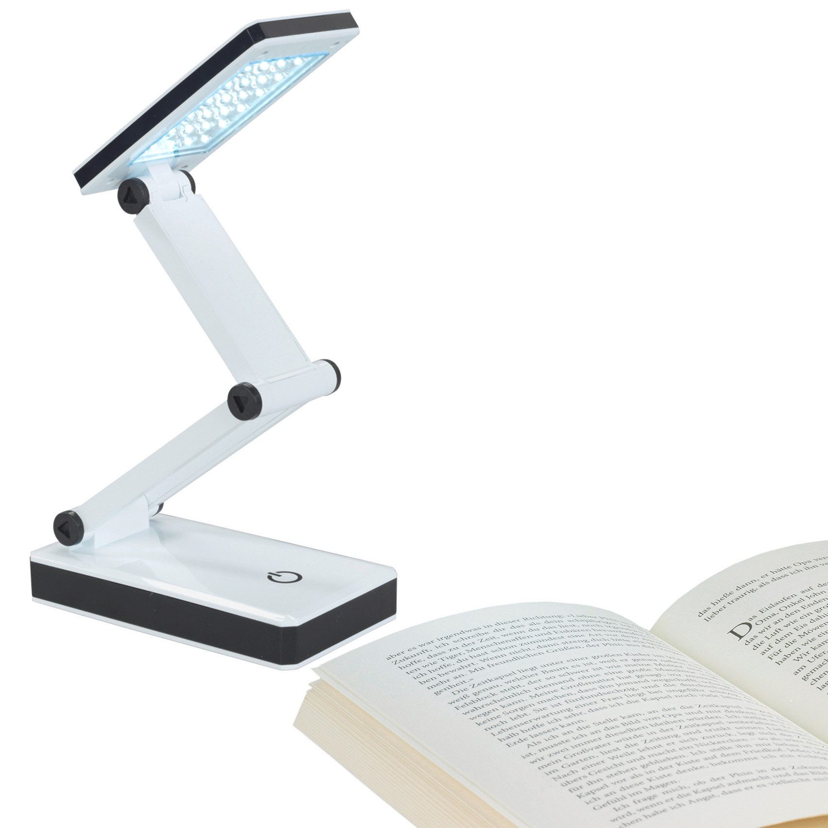 Maximex LED Schreibtischlampe faltbar, mehrere Helligkeitsstufen, LED fest günstig online kaufen