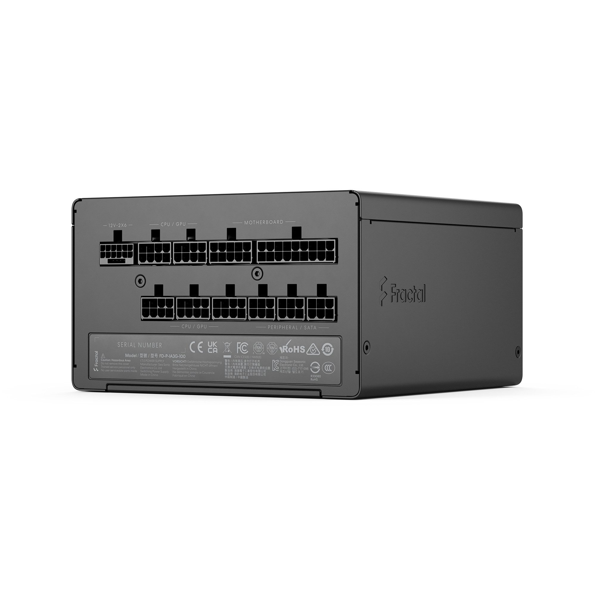 Fractal Design Fractal Design ION Gold 3 1000W Black, PC-Netzteil PC-Netzteil (80 PLUS Gold)