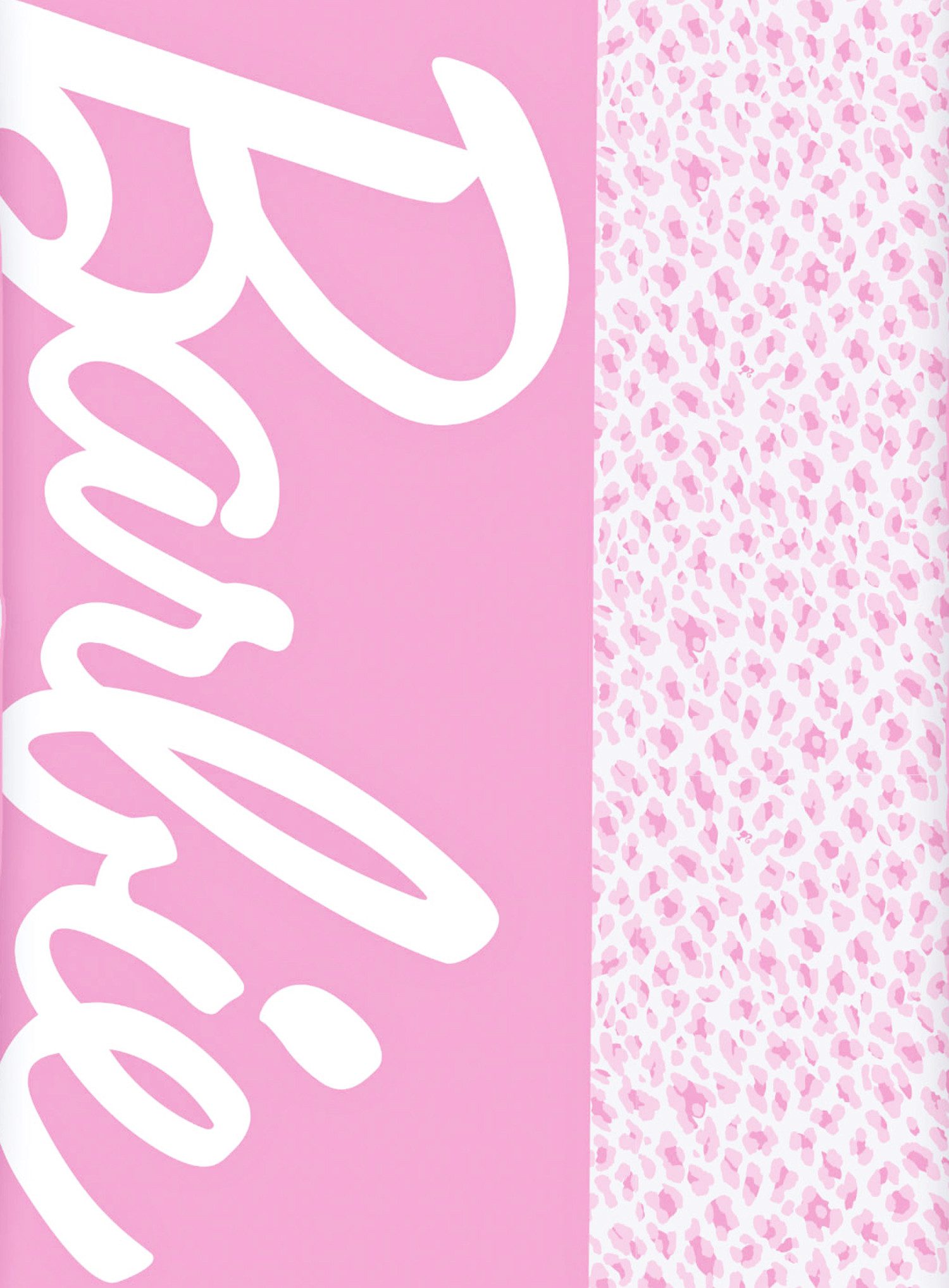 Herding Jugendbettwäsche 135x200cm Barbie Rosa Weiß Schriftzug, Renforcé, 2 günstig online kaufen