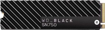 WD_Black »SN750 NVMe SSD Heatsink« Gaming-SSD (2 TB) 3400 MB/S Lesegeschwindigkeit, 2900 MB/S Schreibgeschwindigkeit, mit Kühlkörper