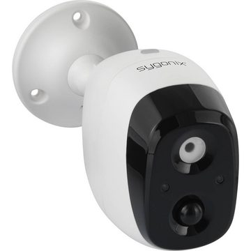 Sygonix Dummy-Innen-/Außenkamera mit LED-Blinkleuchte Überwachungskamera Attrappe (mit blinkender LED)