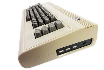 Commodore Spielkonsole Konsole Gaming, Spielekonsole Commodore C64 MAXI (inkl. 1 Controller), Gaming Konsolen Spielkonsolen Videospiel Konsole PC, Videospielkonsole