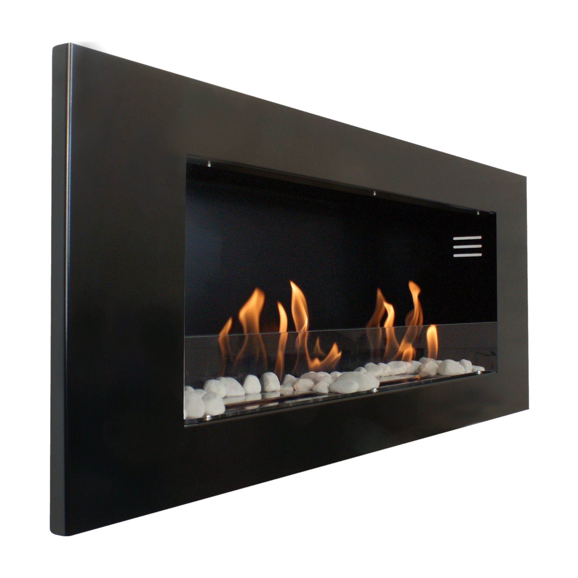 Kaminbau Mierzwa Echtfeuer-Dekokamin Aurora (Luxus Royal, Brenngel & Bio-Ethanol Kamin inkl. 2 regulierbare Edelstahl Brenner), Farbwahl, Gelkamin, Ethanolkamin, Kaminofen, Wandkamin